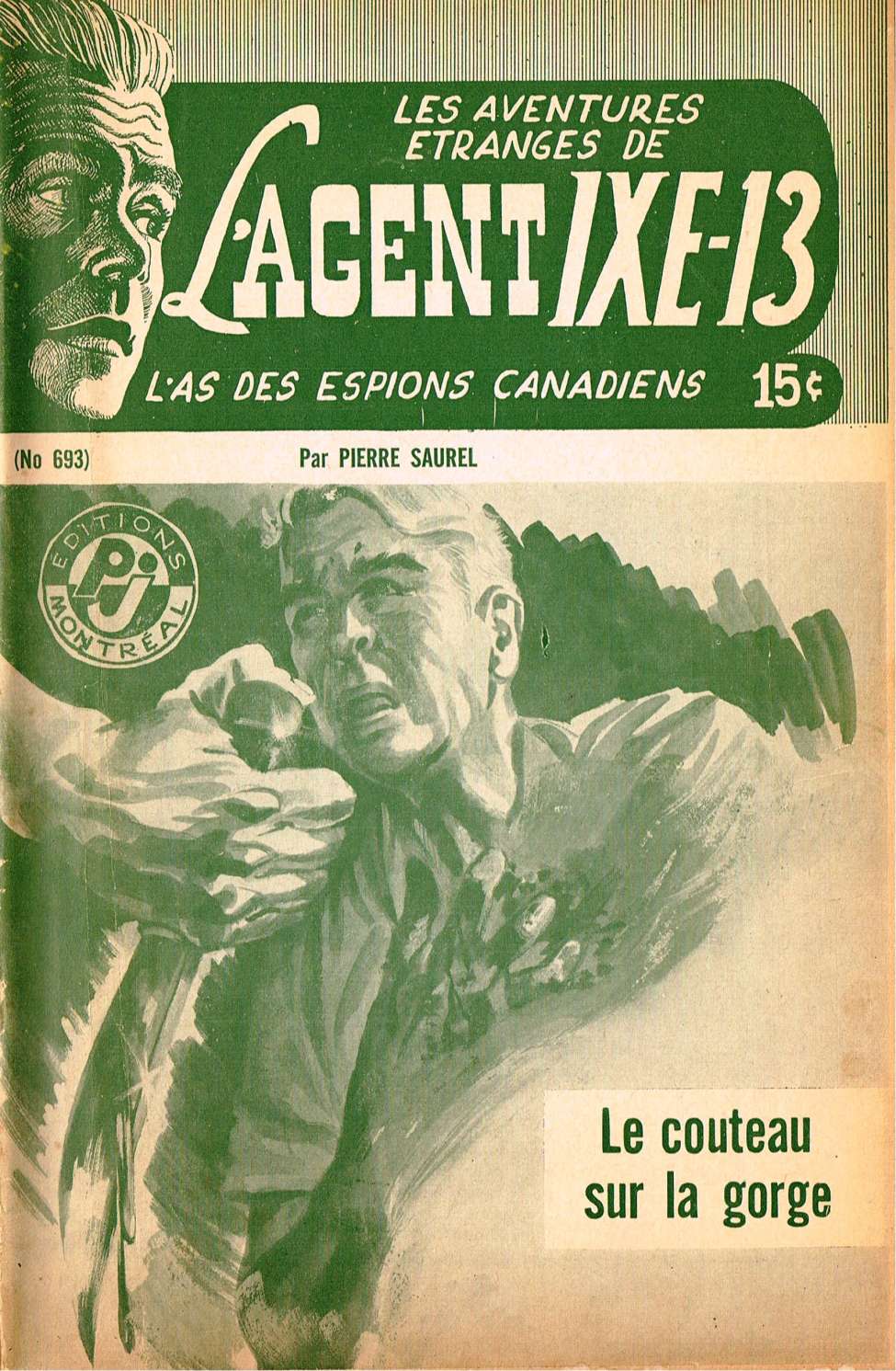 Book Cover For L'Agent IXE-13 v2 693 - Le couteau sur la gorge