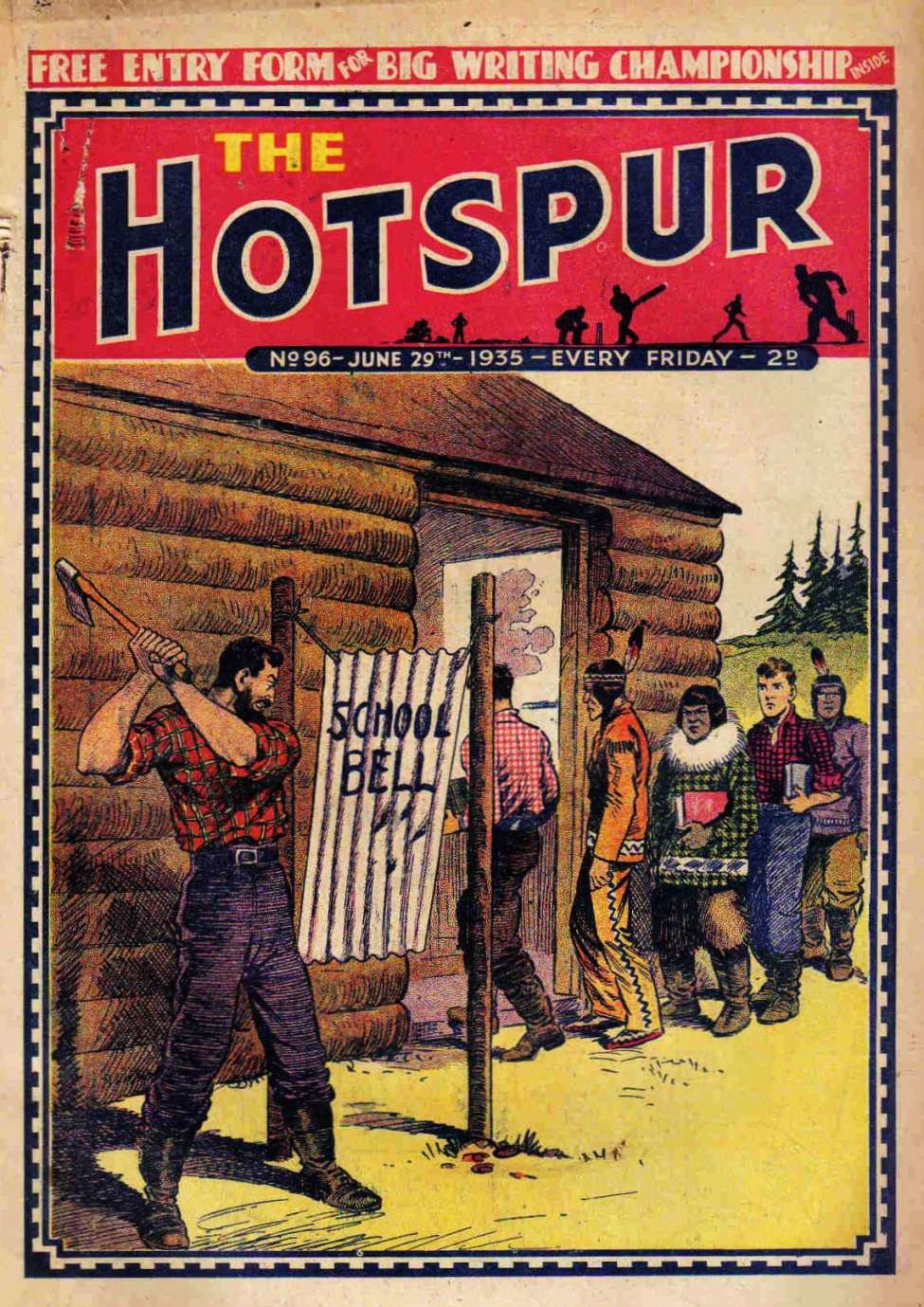 Comic Book Cover For The Hotspur 96