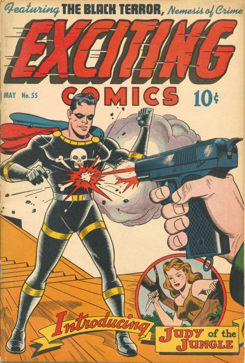 Book Cover For Exciting Comics 55