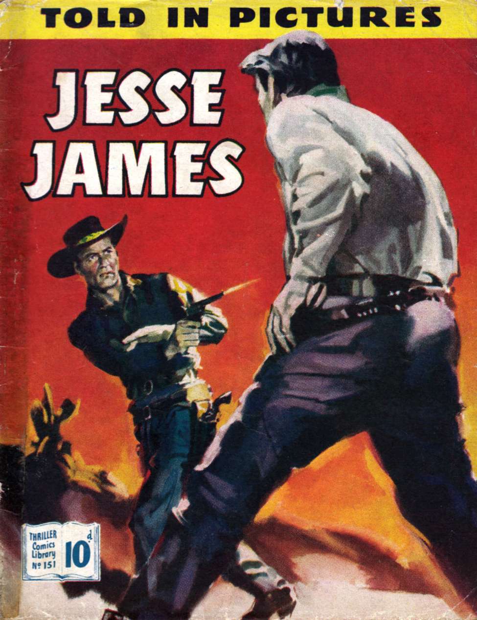 Book Cover For Thriller Comics Library 151 - Jesse James