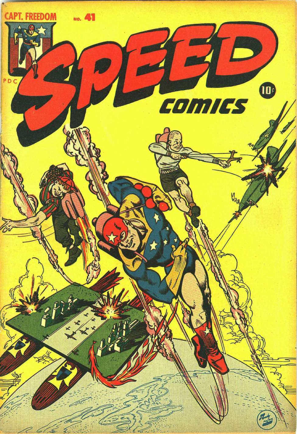 Comic Book Cover For Speed Comics 41 - Version 1
