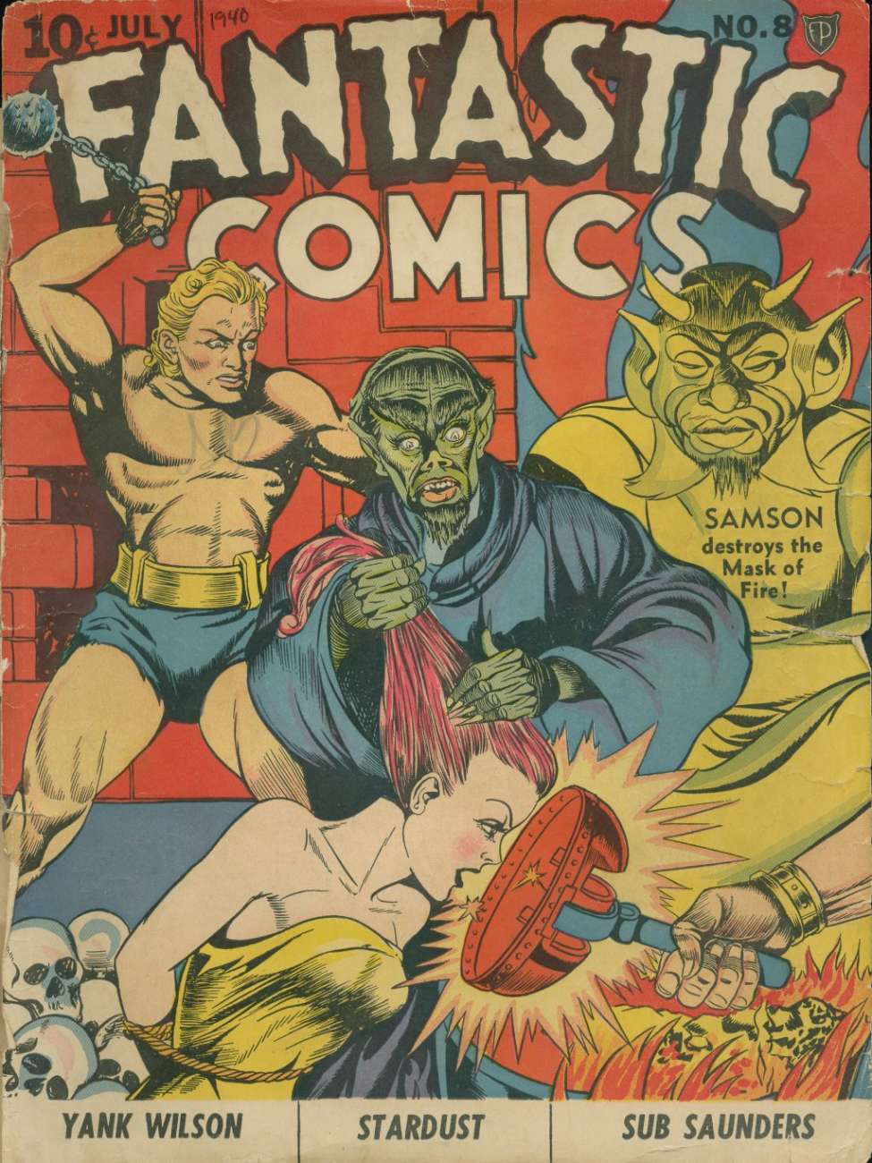 Comic Book Cover For Fantastic Comics 8 - Version 2