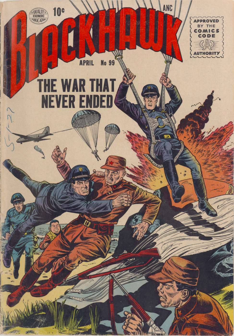 Comic Book Cover For Blackhawk 99 - Version 2