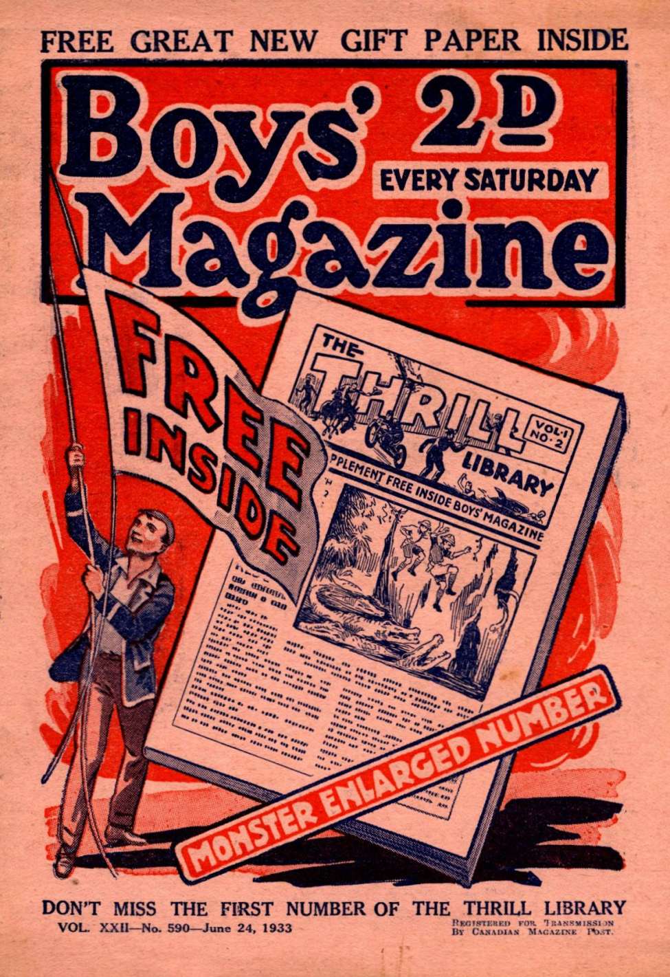 Book Cover For Boys' Magazine 590
