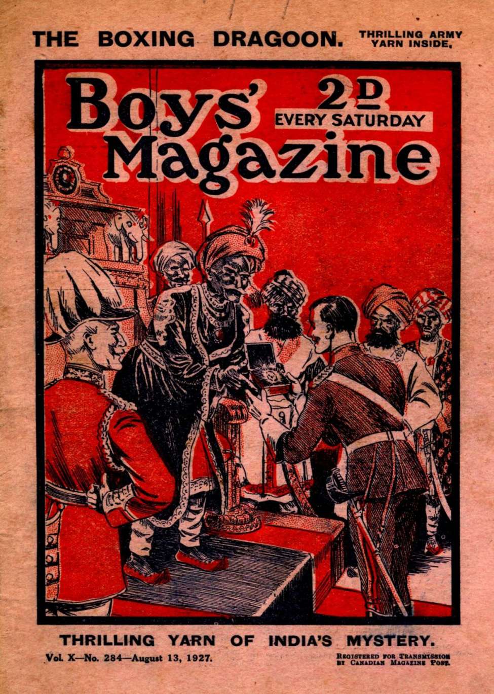 Book Cover For Boys' Magazine 284