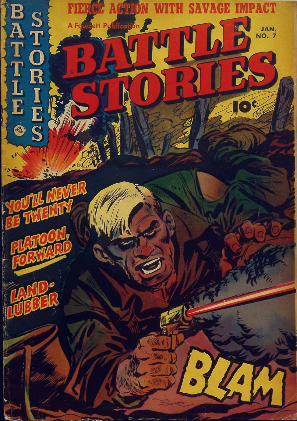 Comic Book Cover For Battle Stories 7