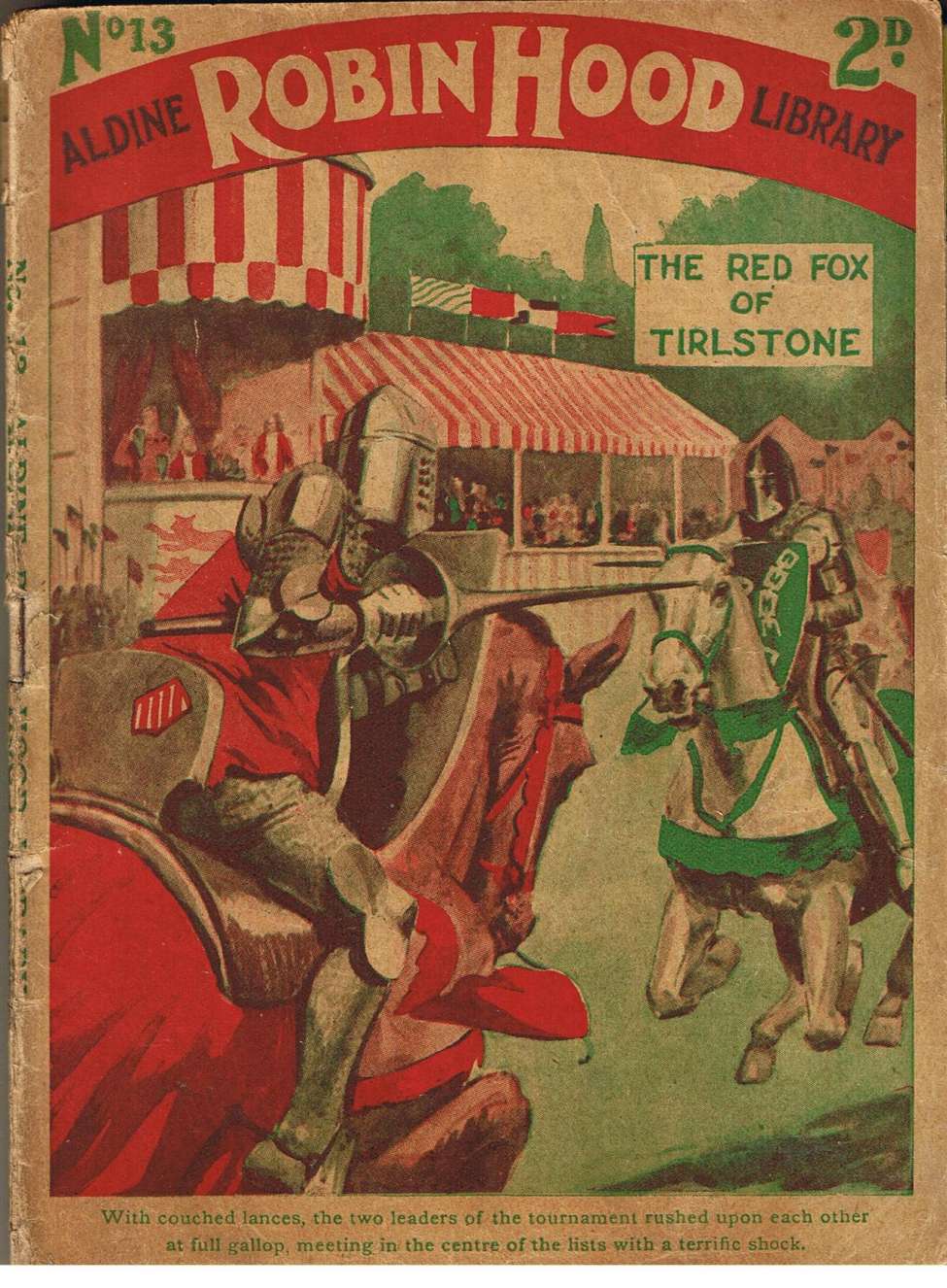 Comic Book Cover For Aldine Robin Hood Library 13 - The Red Fox of Tirlstone