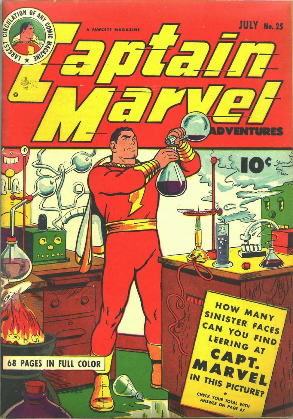 Comic Book Cover For Captain Marvel Adventures 25 (paper/4fiche)