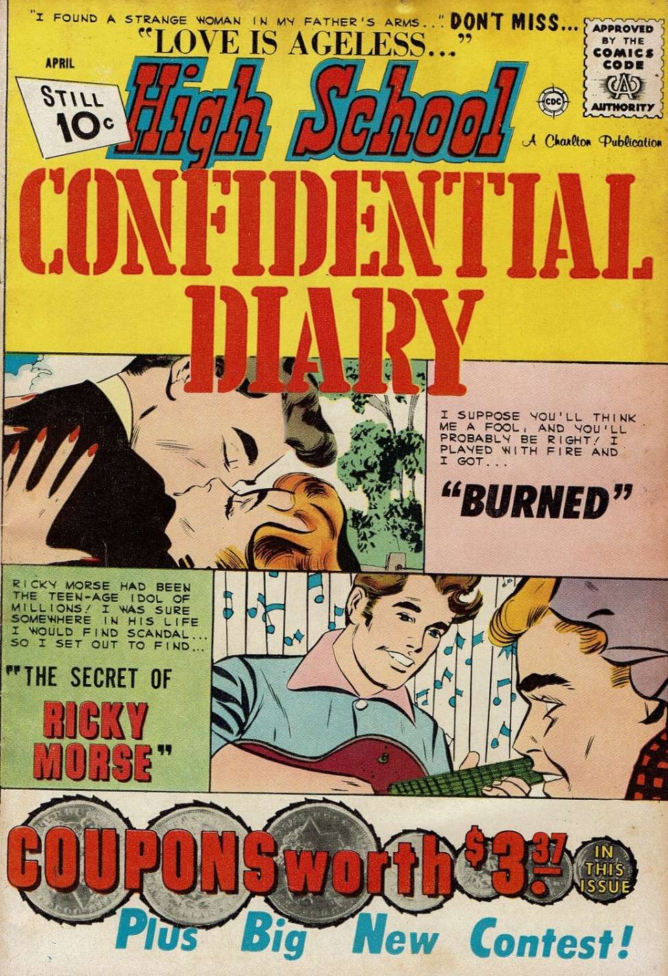 Comic Book Cover For High School Confidential Diary 6