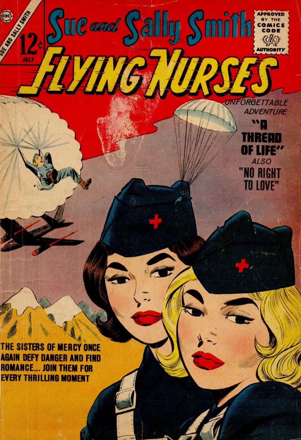 Comic Book Cover For Sue and Sally Smith, Flying Nurses 52