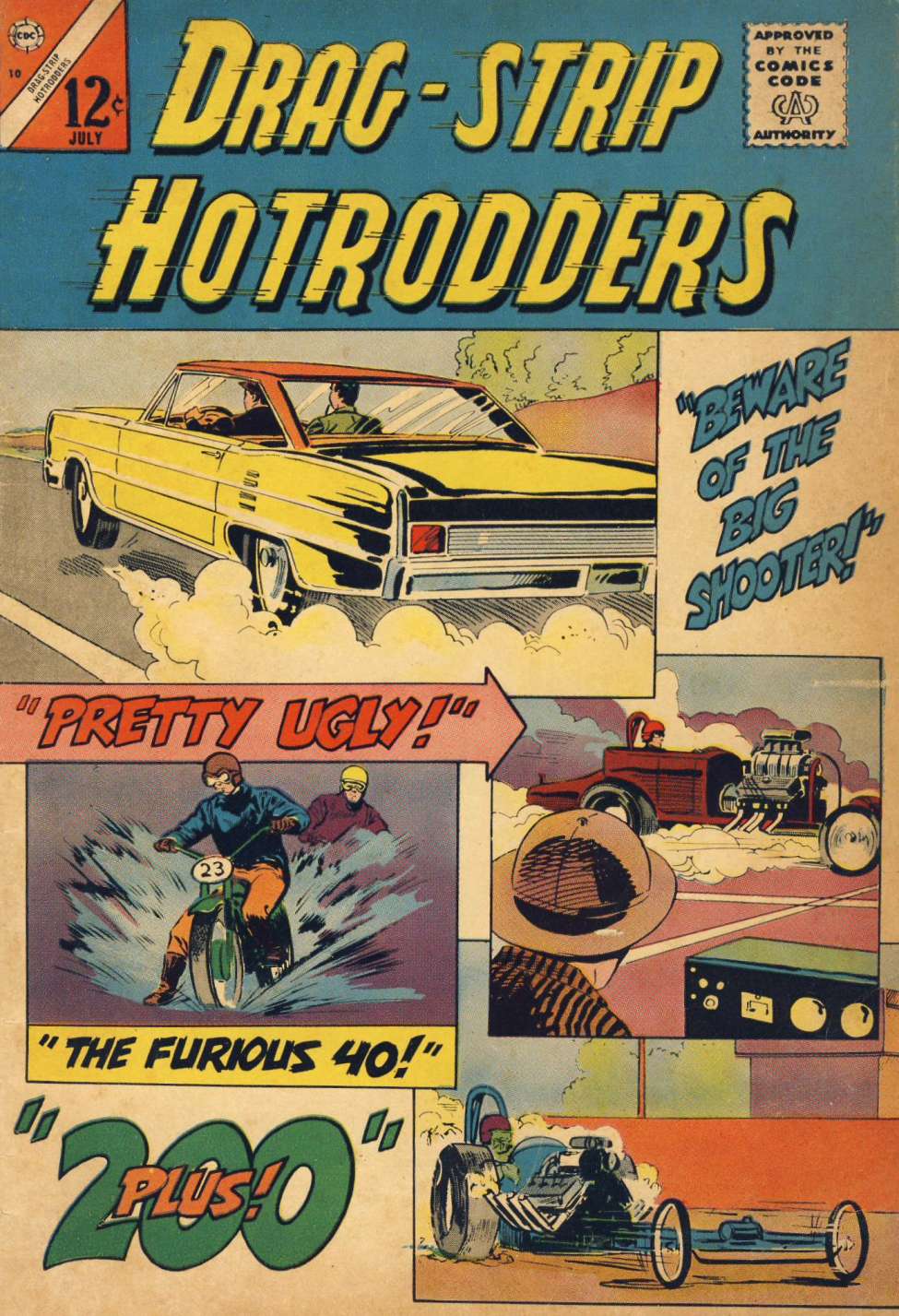 Comic Book Cover For Drag-Strip Hotrodders 10