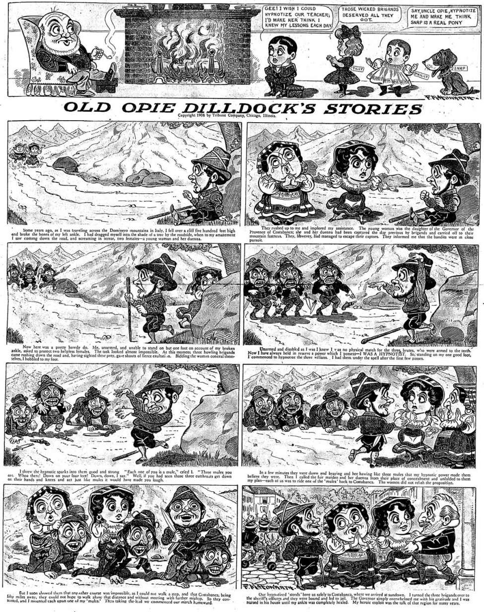 Comic Book Cover For Old Opie Dilldock - Chicago Tribune (1908)