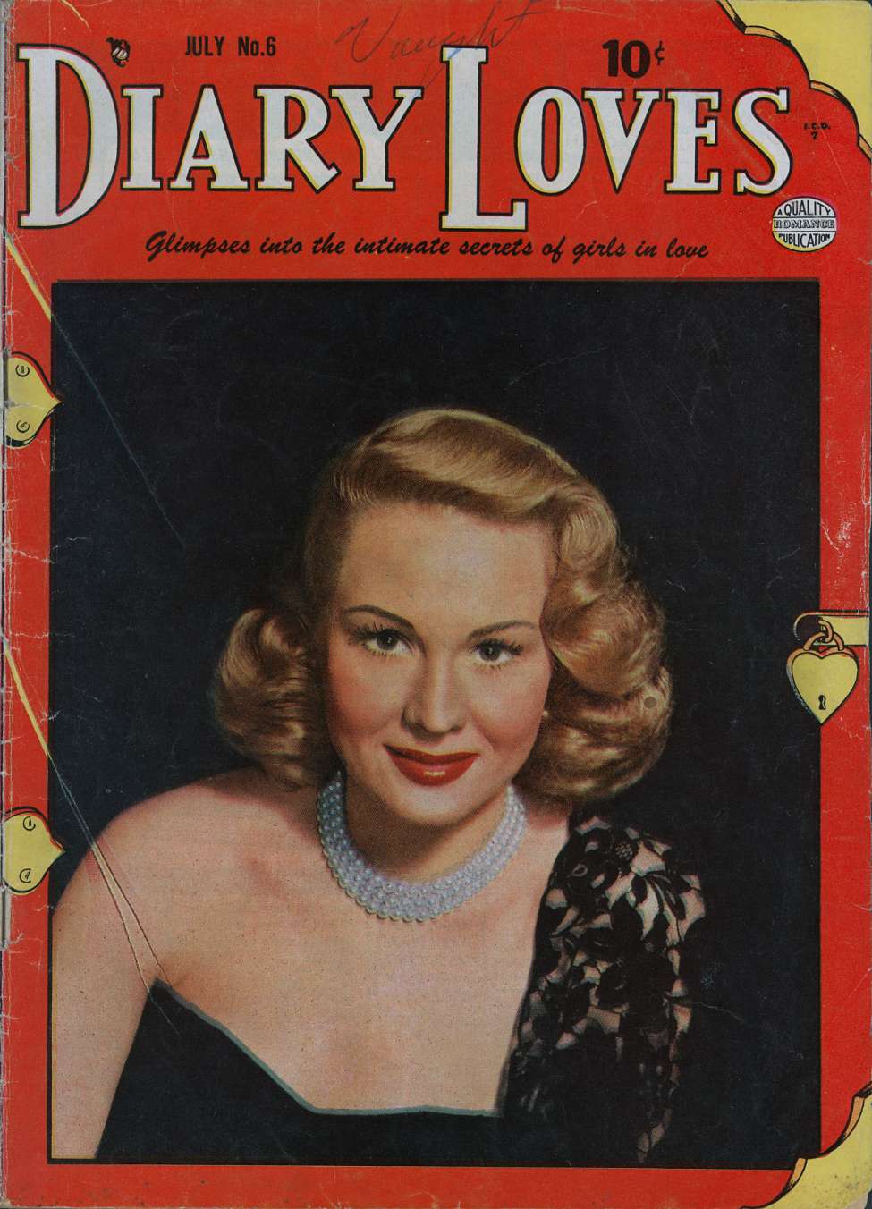 Comic Book Cover For Diary Loves 6