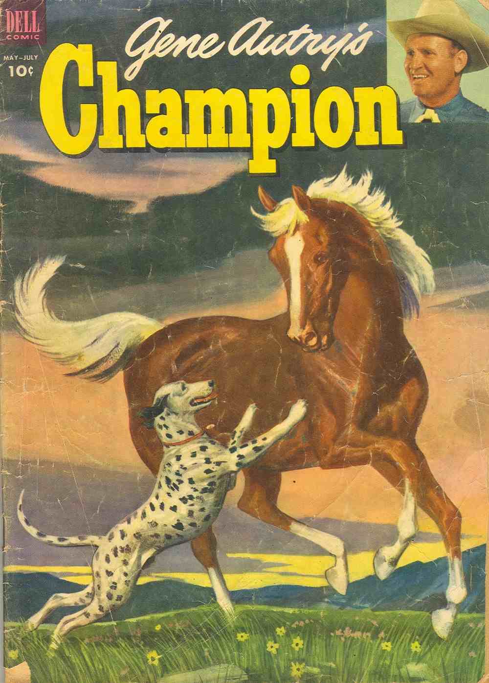 Comic Book Cover For Gene Autry's Champion 10