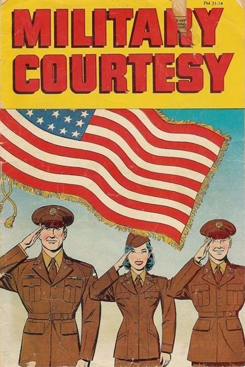 Comic Book Cover For Military Courtesy