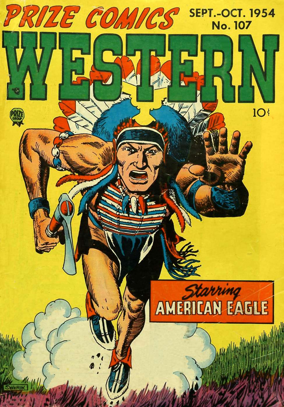 Comic Book Cover For Prize Comics Western 107