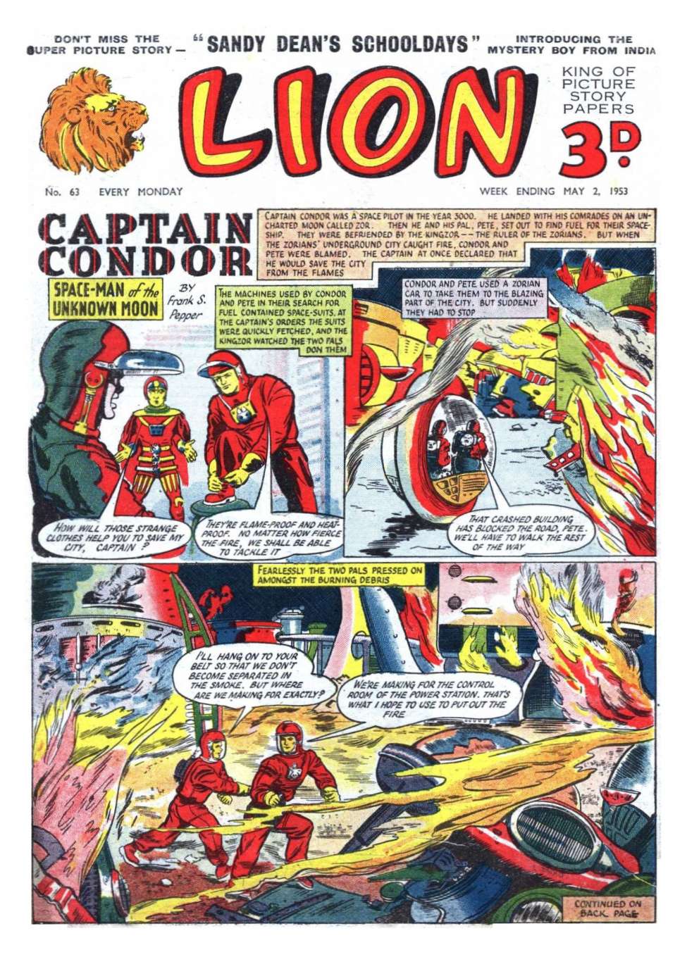 Comic Book Cover For Lion 63