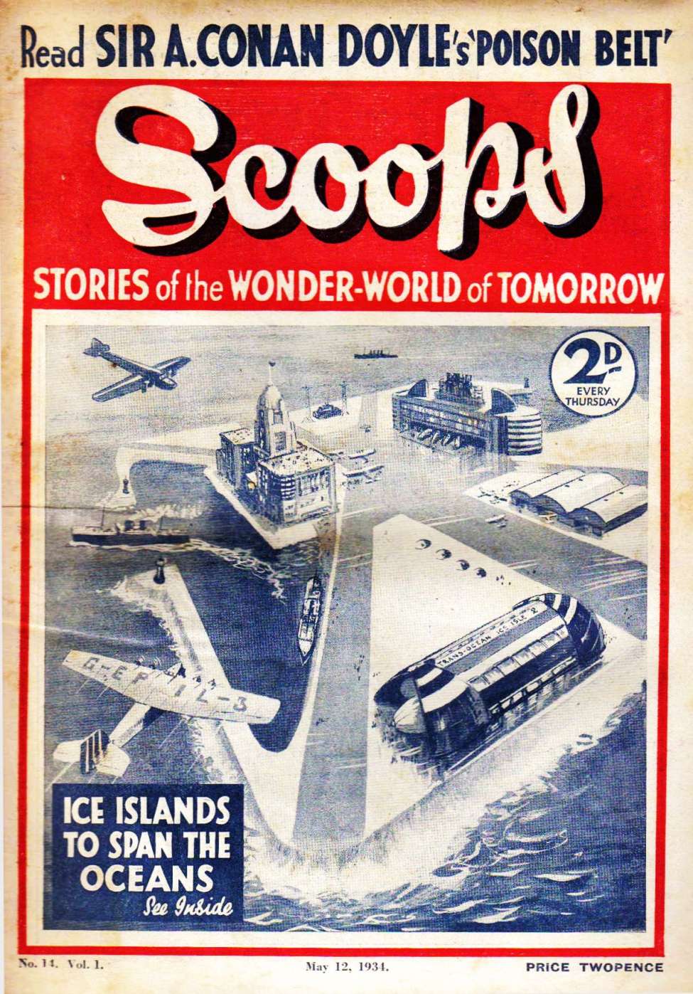 Comic Book Cover For Scoops 14 - S.O.S. from Saturn