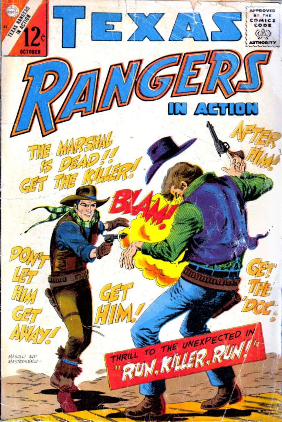 Comic Book Cover For Texas Rangers in Action 52