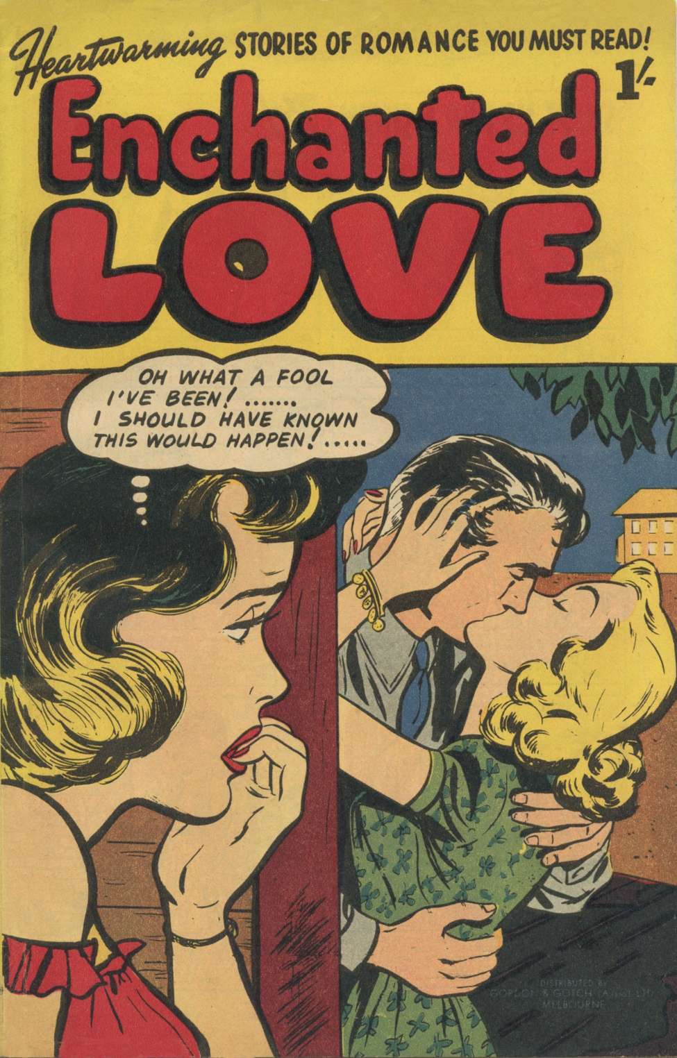Comic Book Cover For Enchanted Love nn