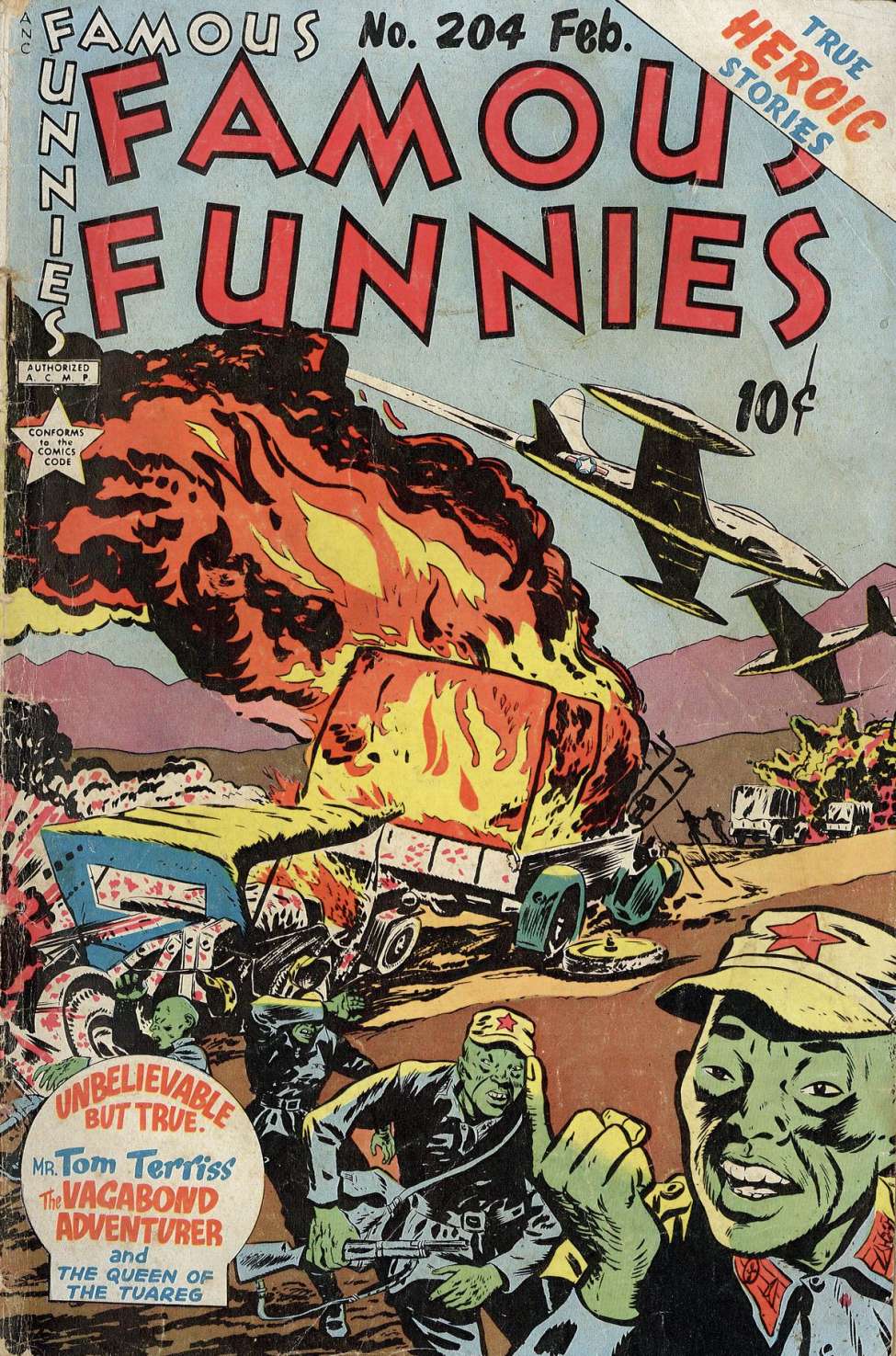 Comic Book Cover For Famous Funnies 204
