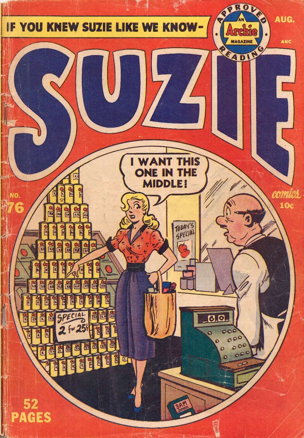 Comic Book Cover For Suzie Comics 76