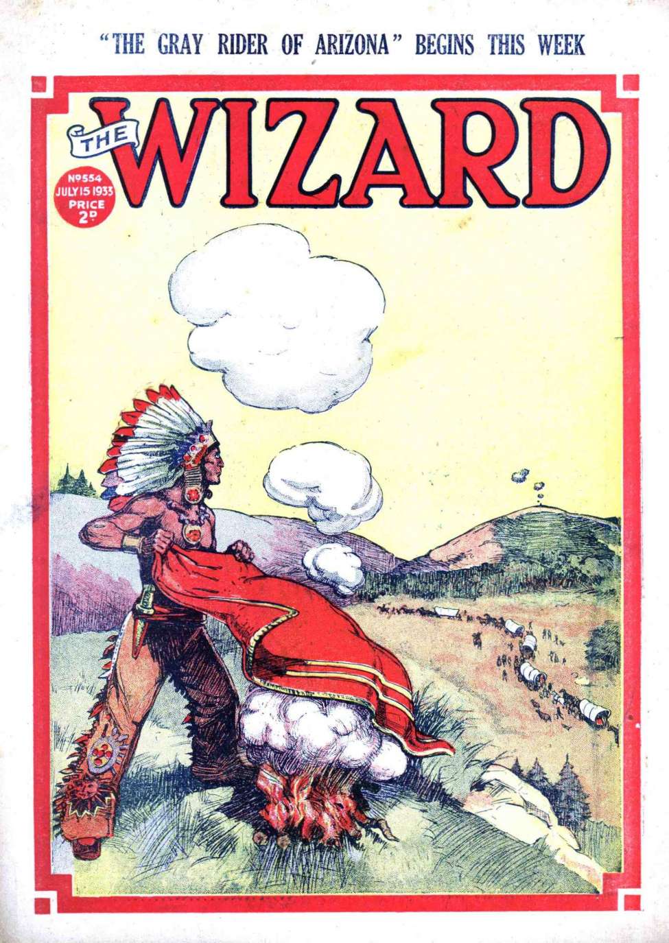 Comic Book Cover For The Wizard 554