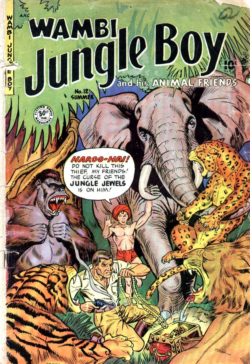 Comic Book Cover For Wambi, Jungle Boy 12 - Version 1