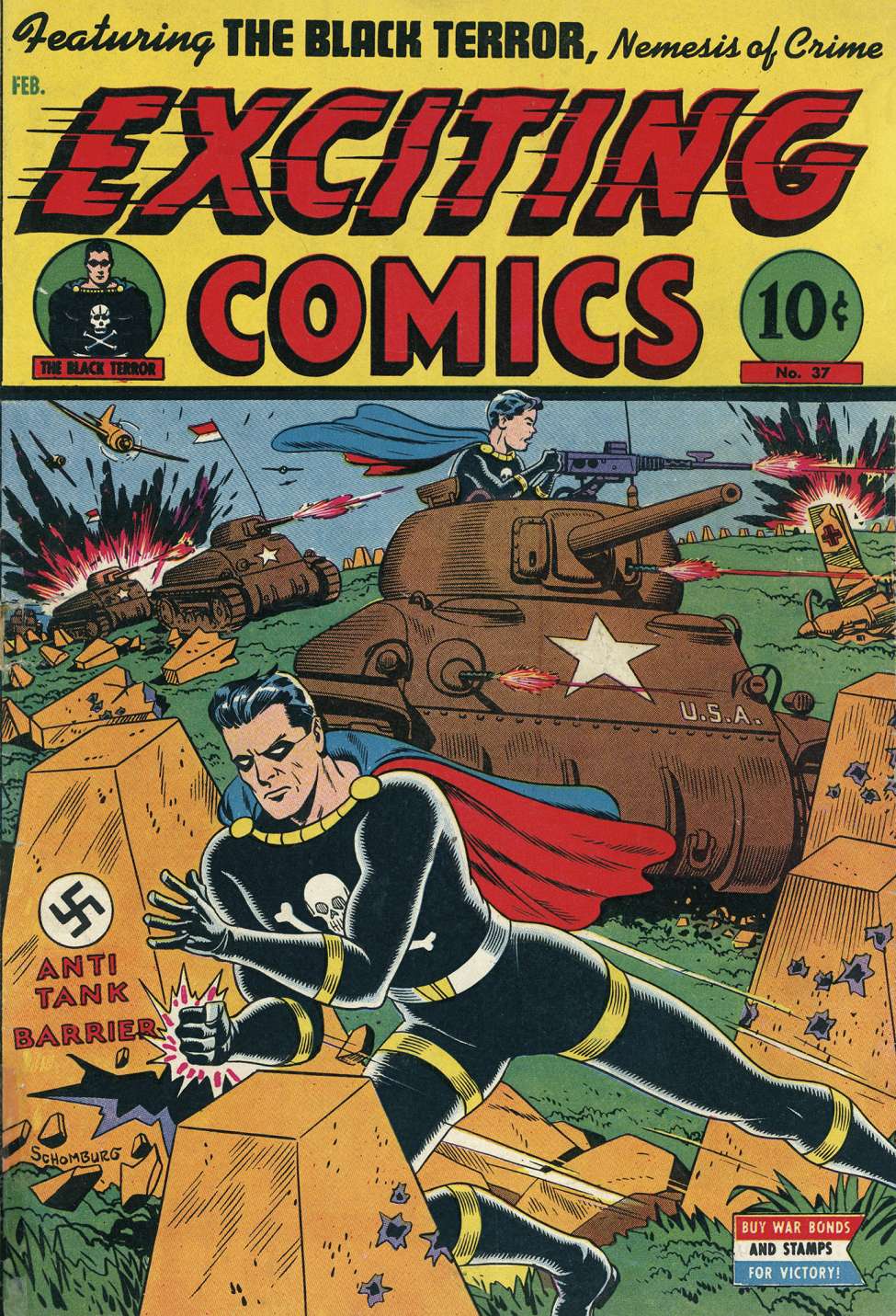 Comic Book Cover For Exciting Comics 37