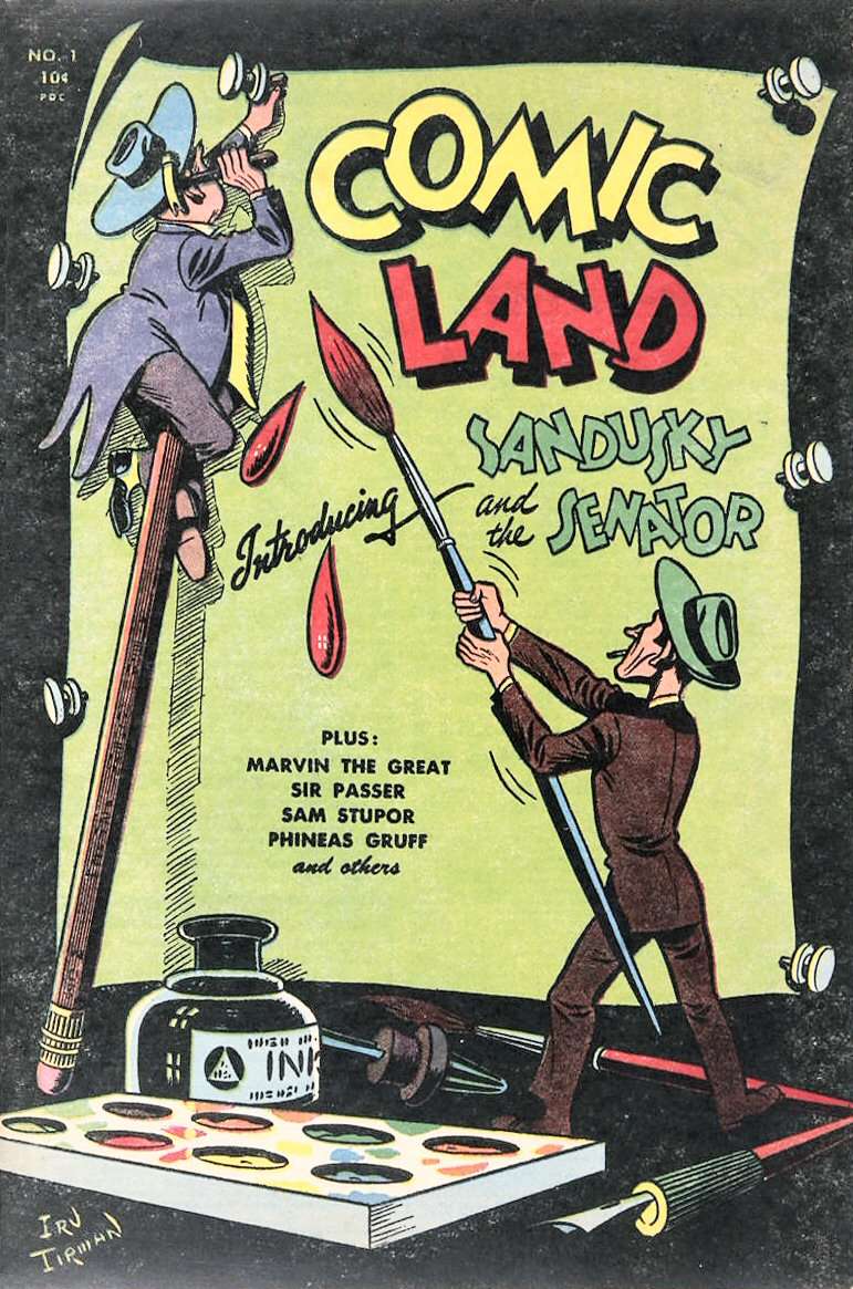 Book Cover For Fact and Fiction Publications - Comic Land 1
