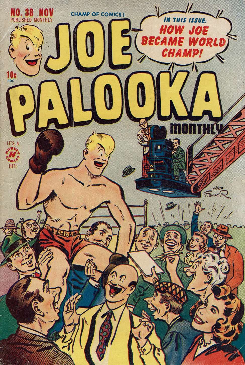 Comic Book Cover For Joe Palooka Comics 38 - Version 2