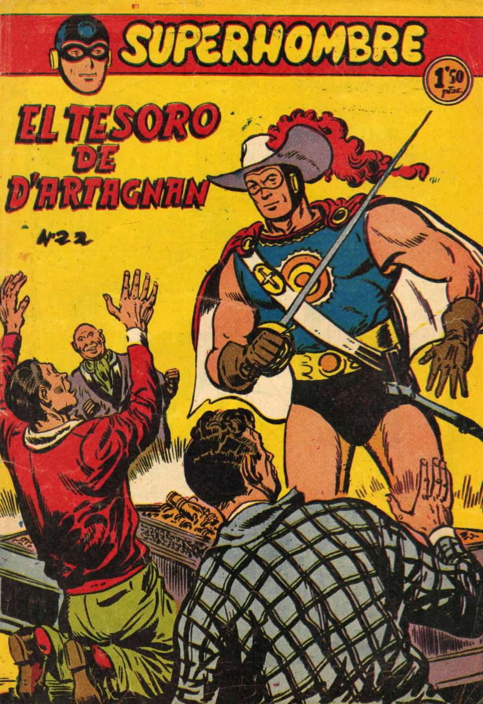 Comic Book Cover For SuperHombre 22 El tesoro de D`Artagnan