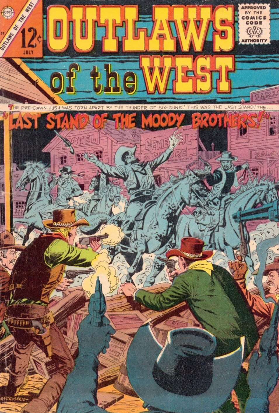 Comic Book Cover For Outlaws of the West 59