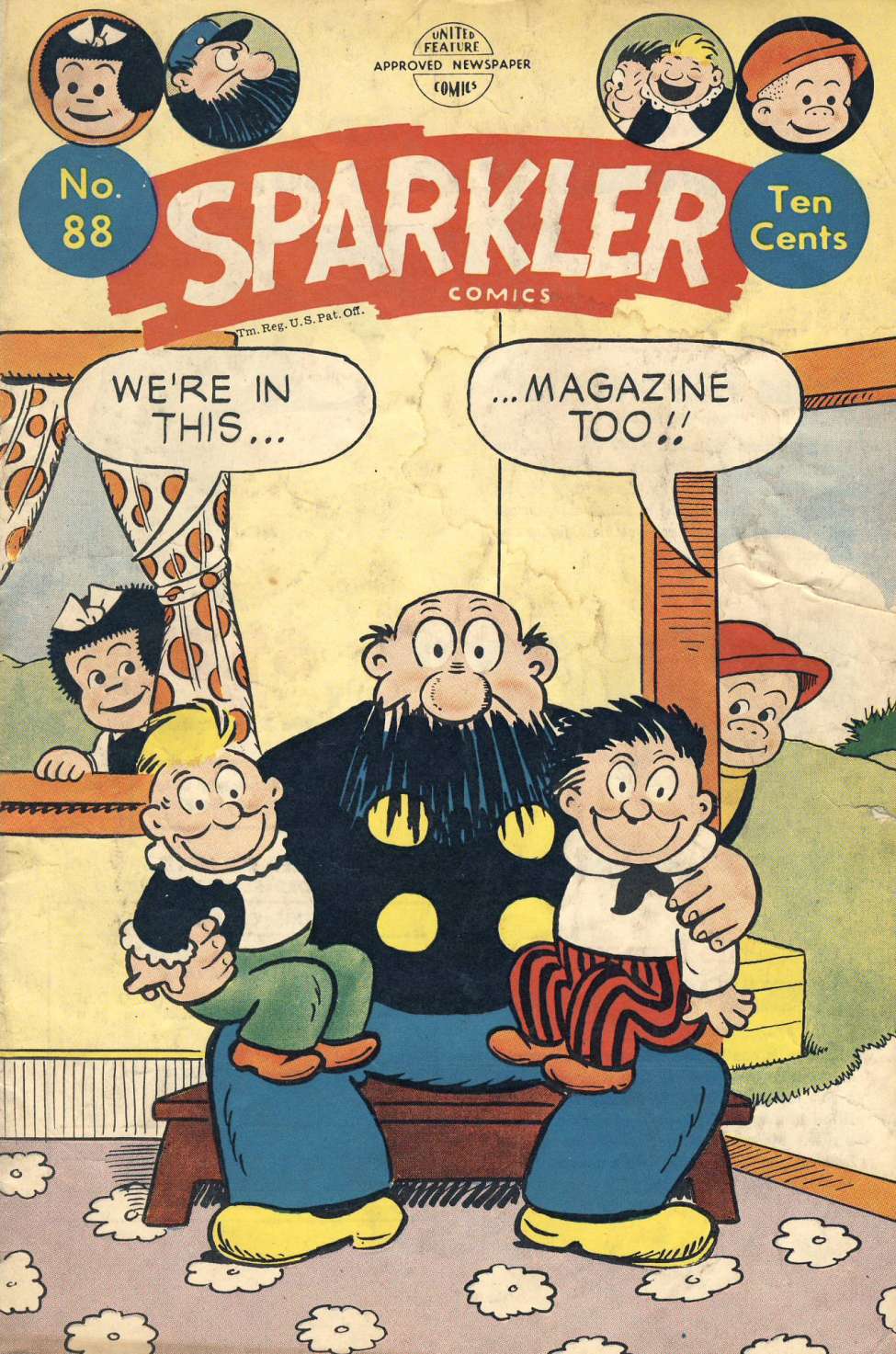 Comic Book Cover For Sparkler Comics 88