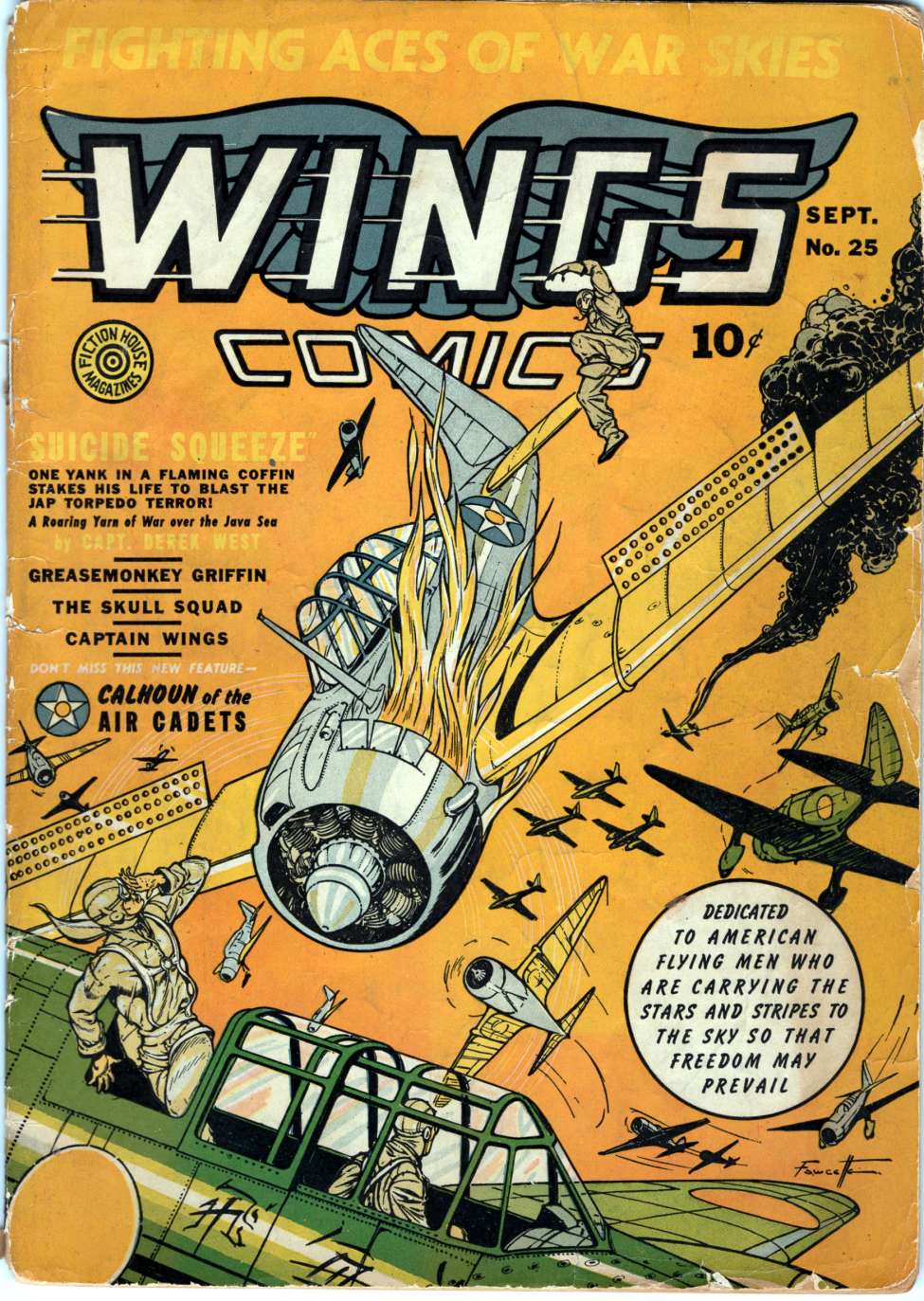 Comic Book Cover For Wings Comics 25 (alt) - Version 2