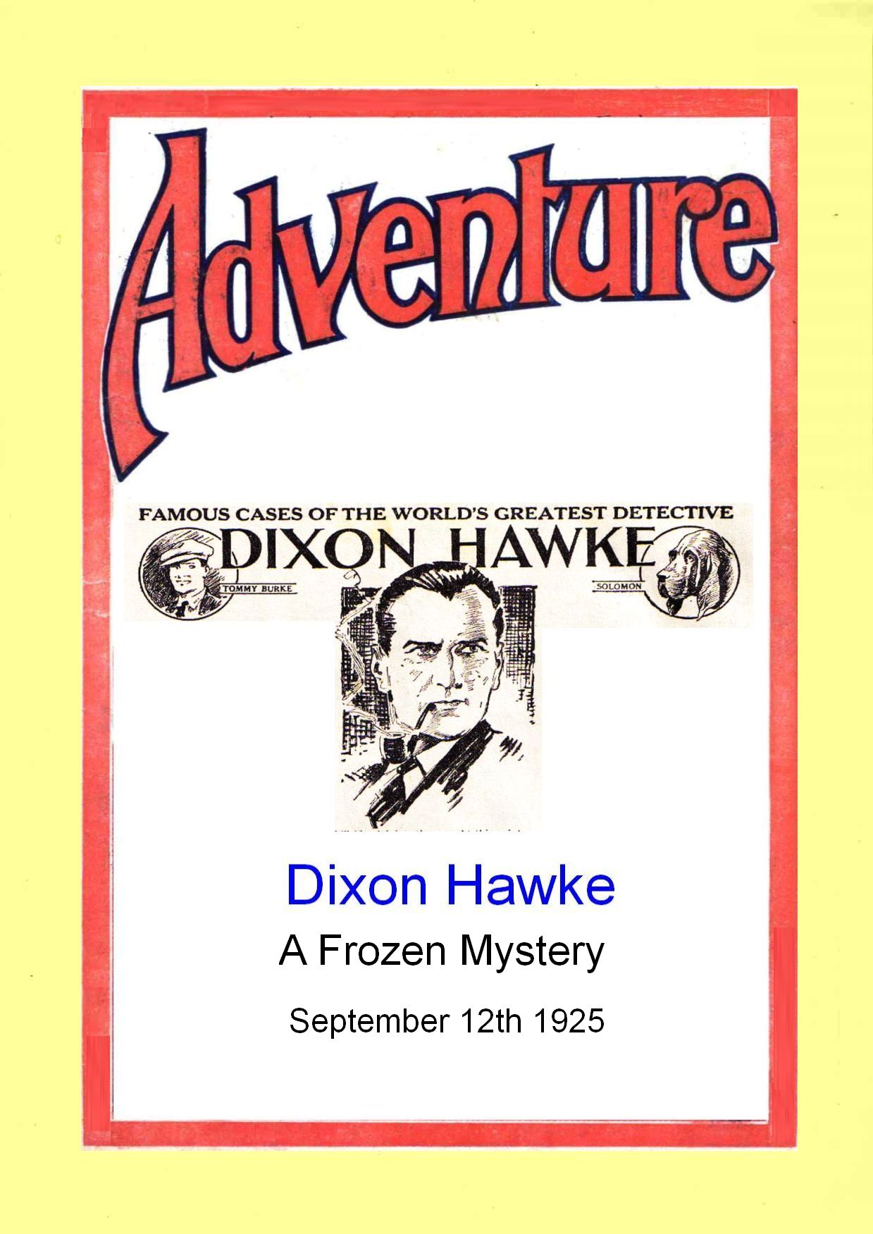 Book Cover For Dixon Hawke - A Frozen Mystery