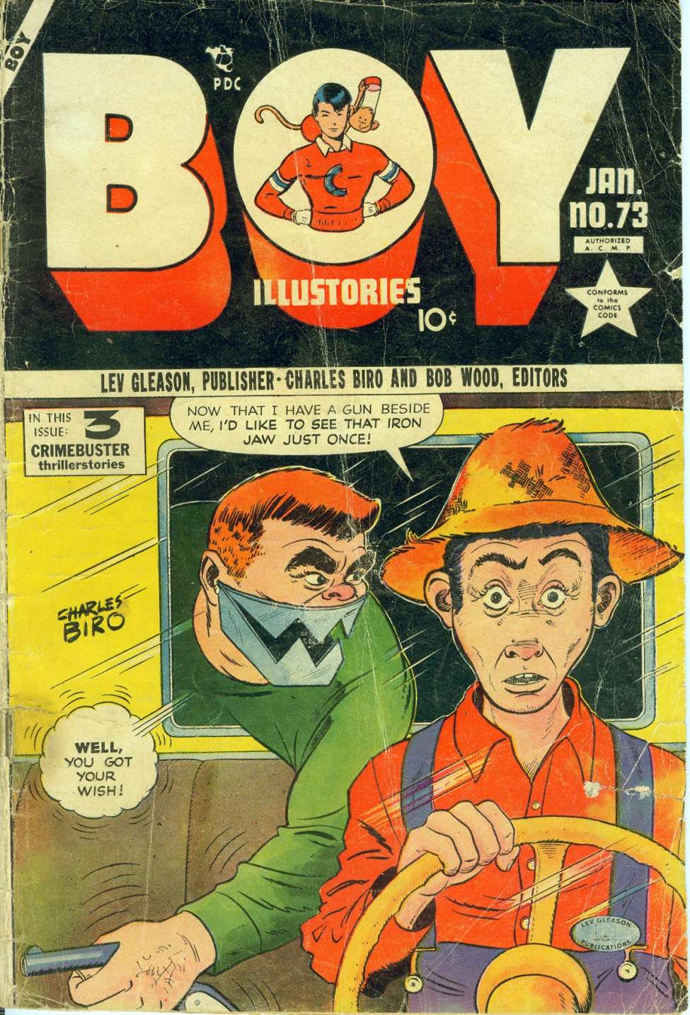 Comic Book Cover For Boy Comics 73