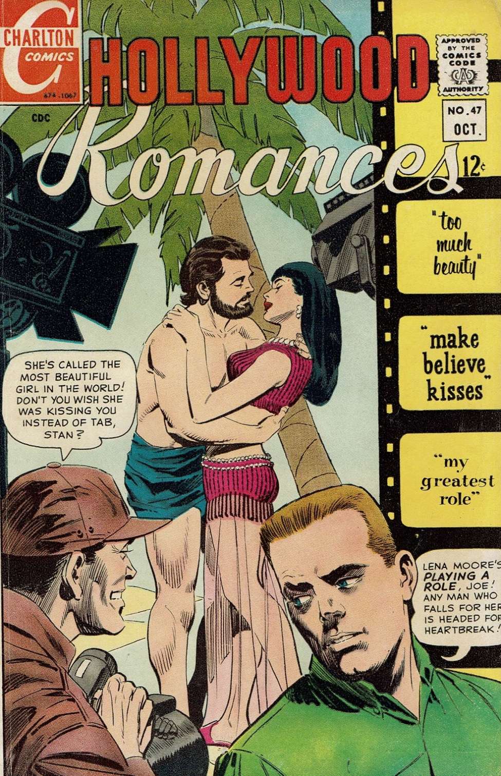 Comic Book Cover For Hollywood Romances 47