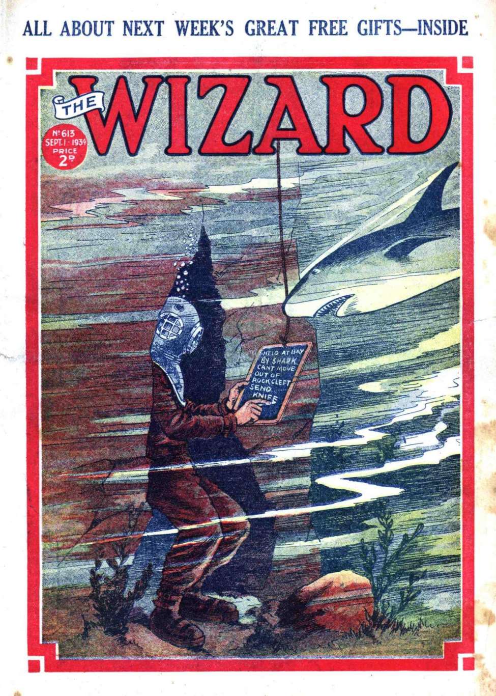 Comic Book Cover For The Wizard 613
