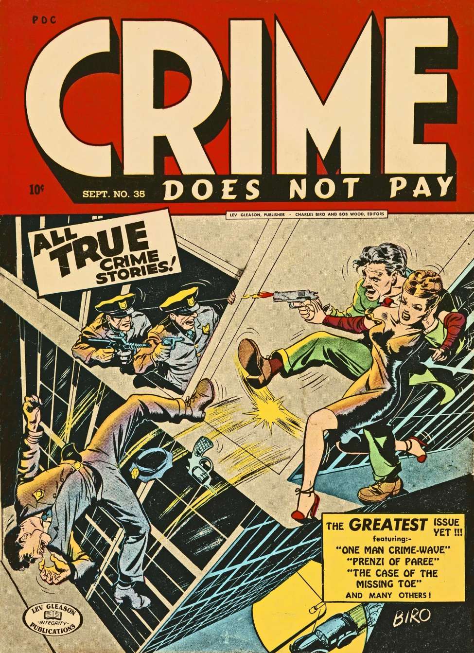 Comic Book Cover For Crime Does Not Pay 35