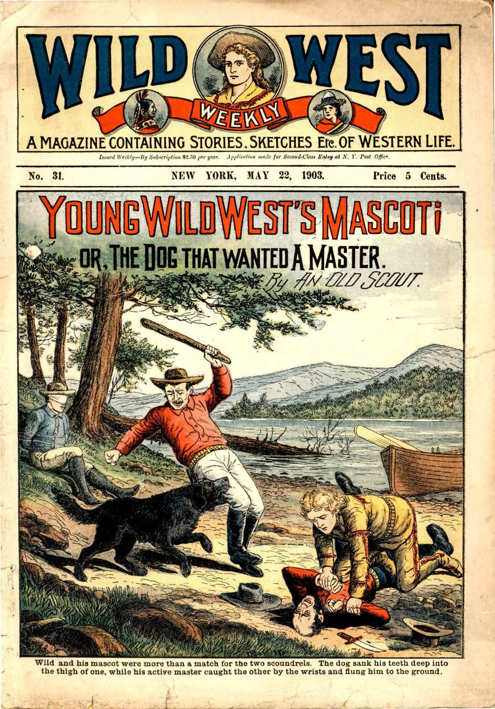 Book Cover For Wild West Weekly 31 - Young Wild West's Mascot