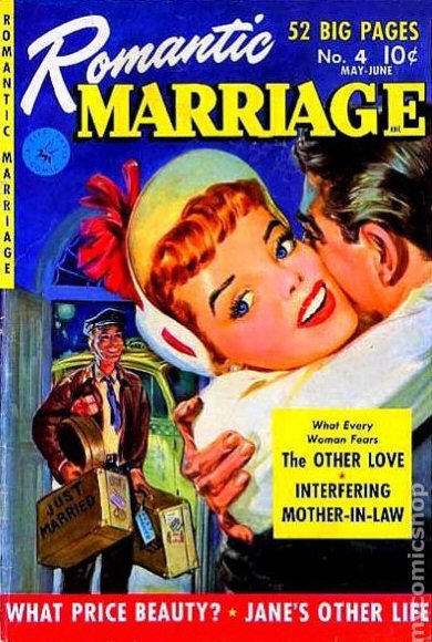 Comic Book Cover For Romantic Marriage 4