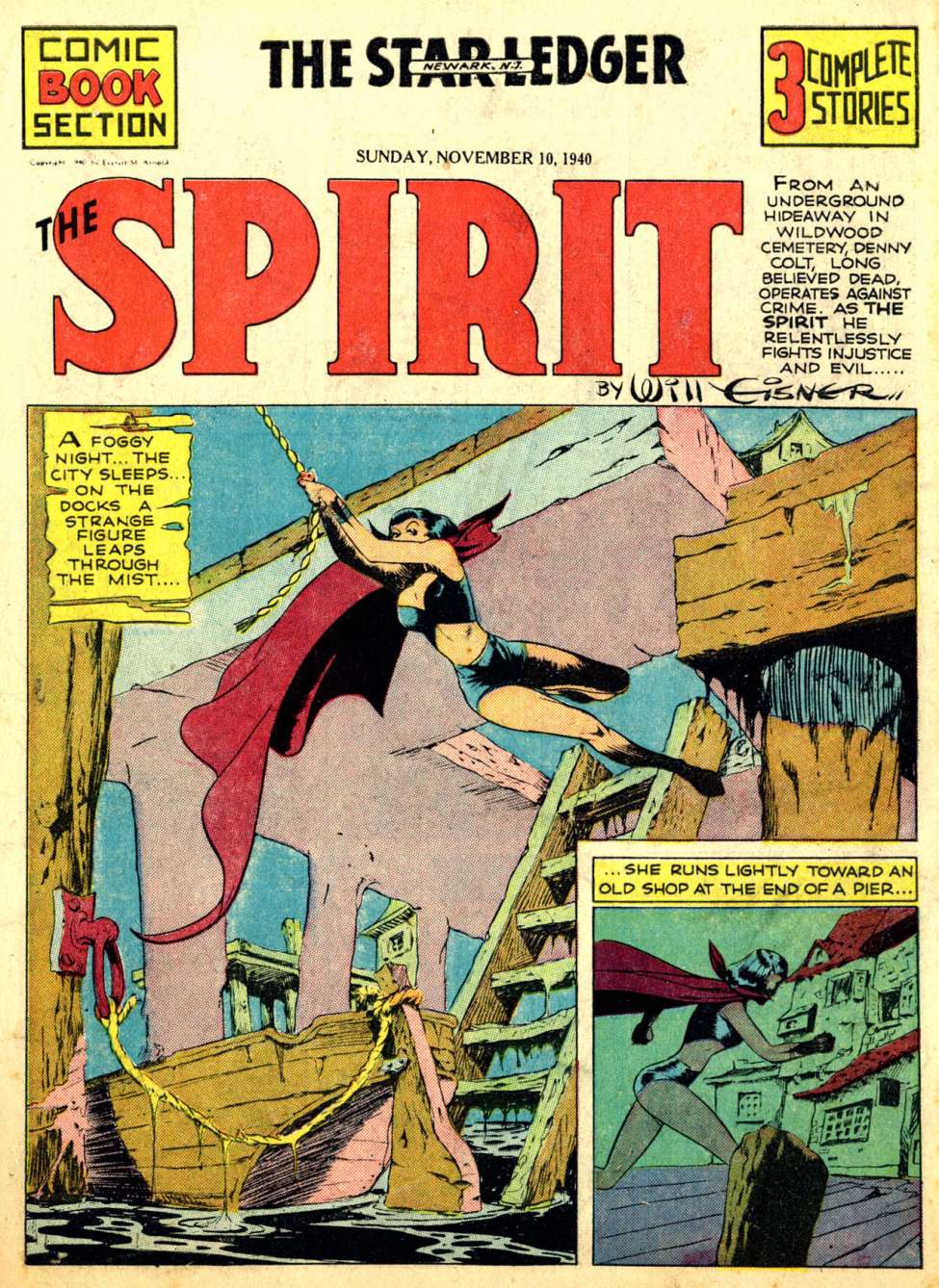 Book Cover For The Spirit (1940-11-10) - Star-Ledger