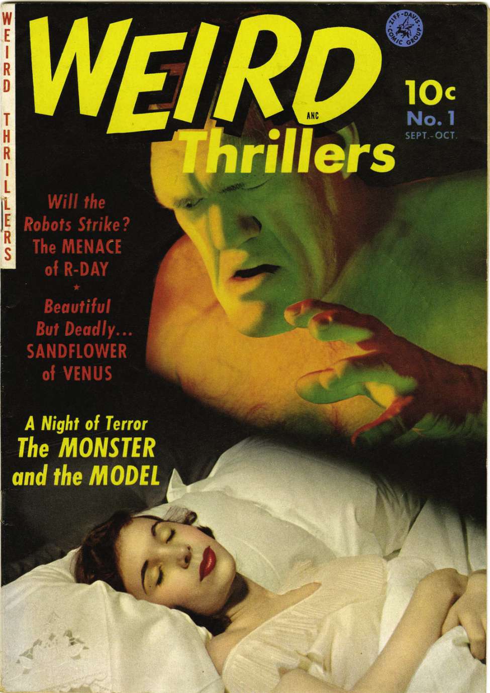 Comic Book Cover For Weird Thrillers 1