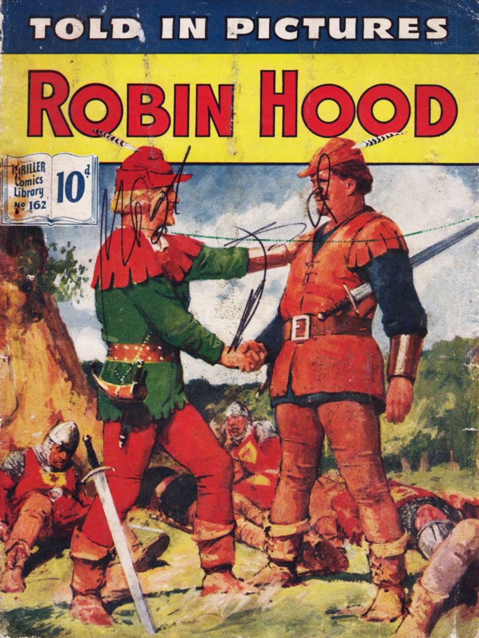Comic Book Cover For Thriller Comics Library 162 - Robin Hood and Will Scarlet's Revenge