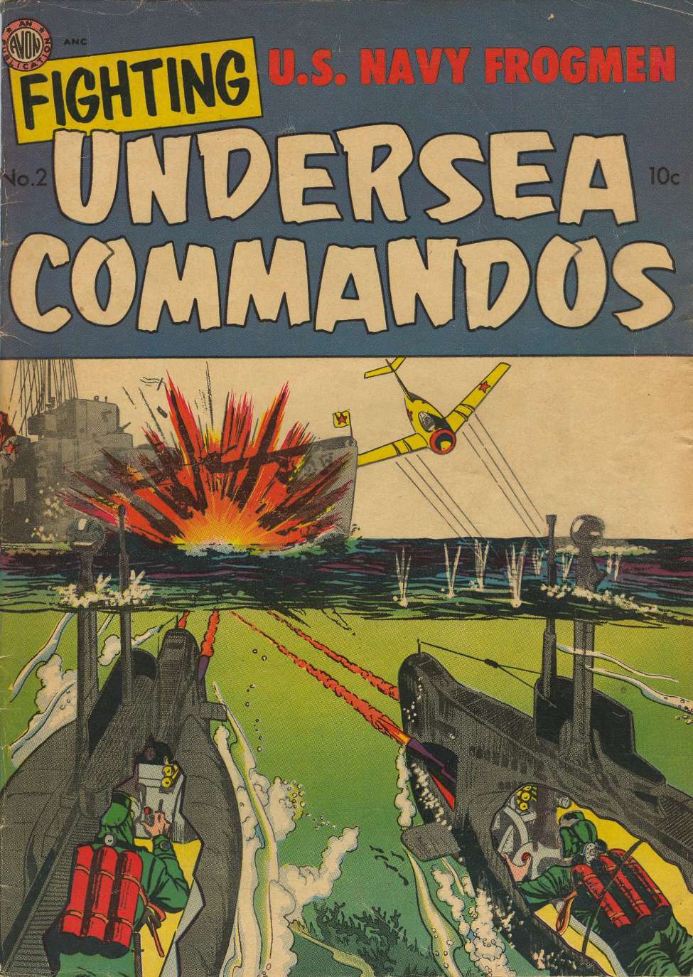 Comic Book Cover For Fighting Undersea Commandos 2