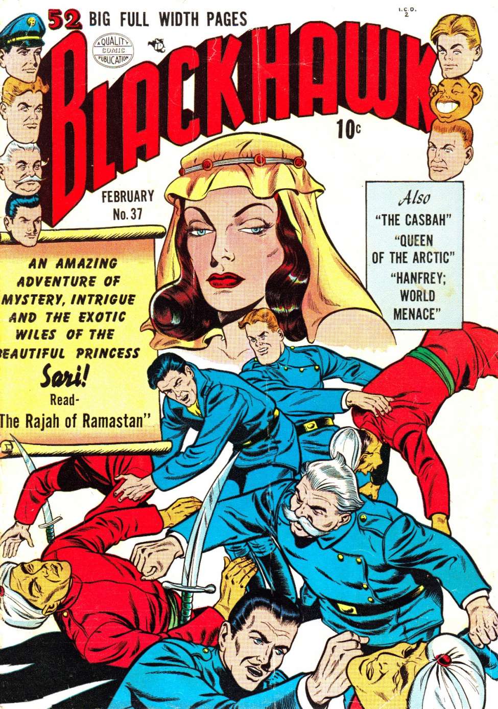 Comic Book Cover For Blackhawk 37 - Version 1