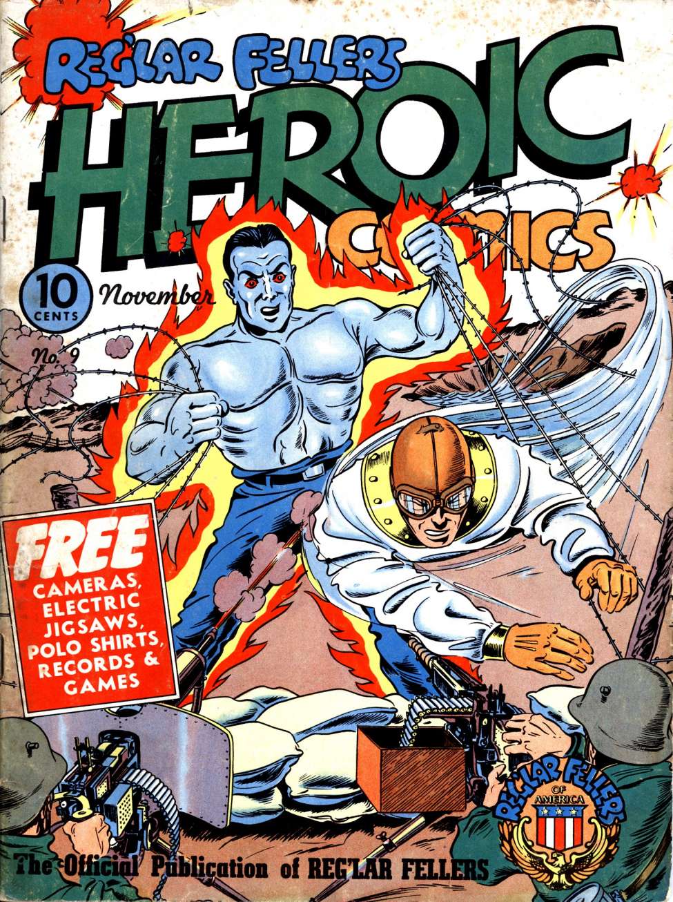 Book Cover For Reg'lar Fellers Heroic Comics 9