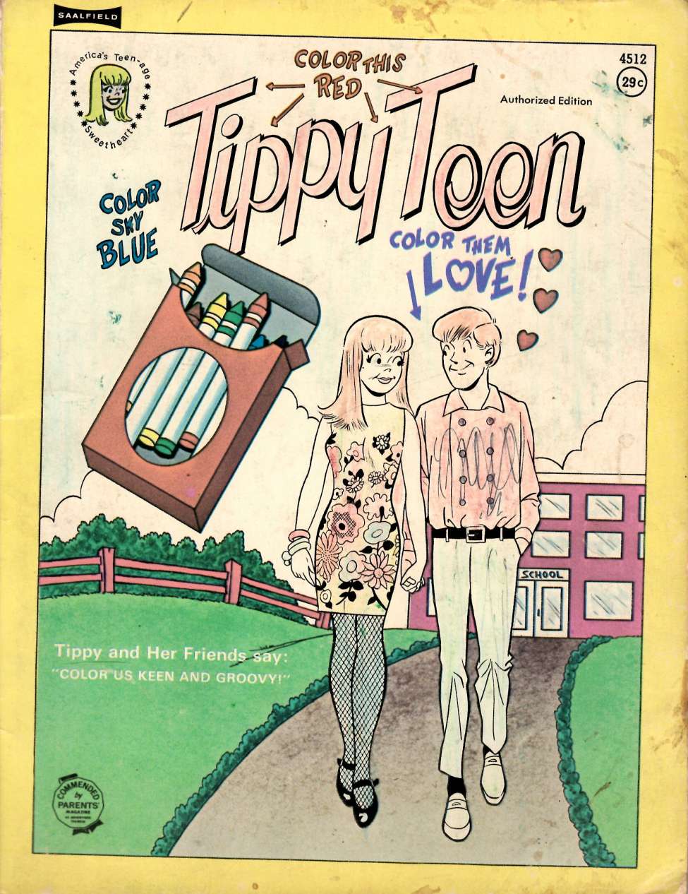 Comic Book Cover For Tippy Teen Coloring Book 4512