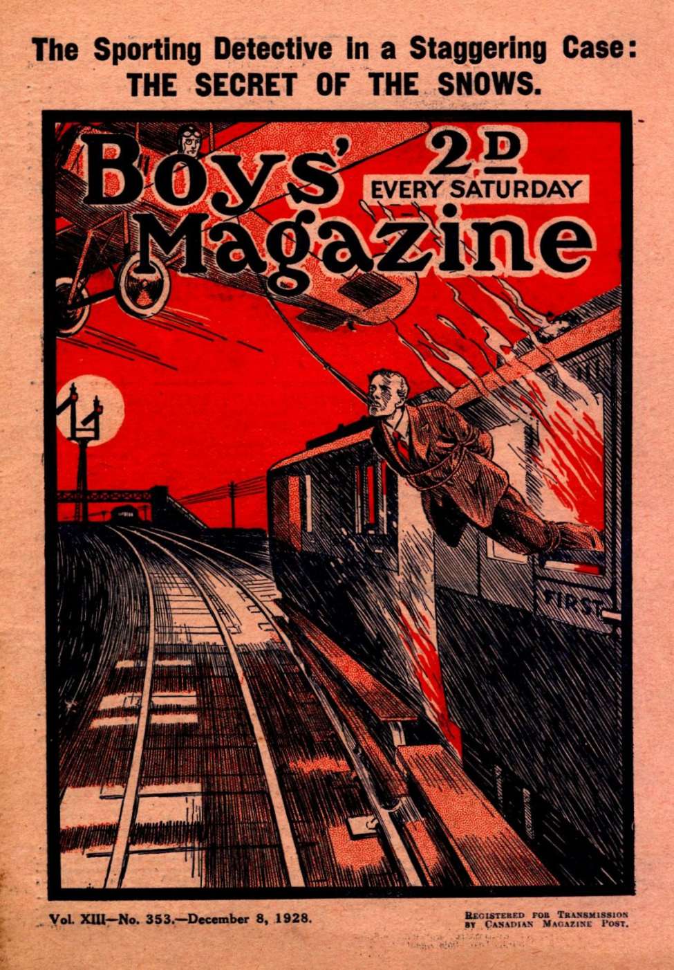 Book Cover For Boys' Magazine 353